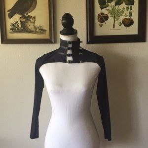 Black Milk Clothing buckled bolero size S